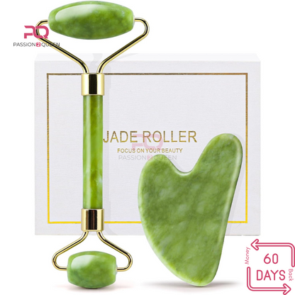 Passion2Queen® Jade Roller & Guasha Stone