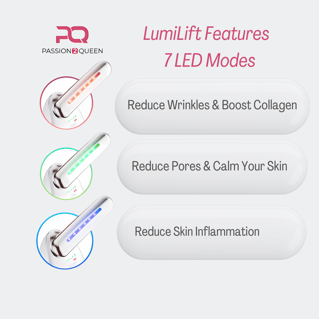 Passion2Queen® LumiLift: 7-in-1 Anti Wrinkle Neck Beauty Device